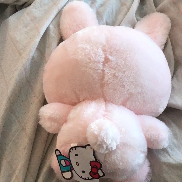 Hello kitty rabbit heart plush stuff animal - Picture 2 of 3